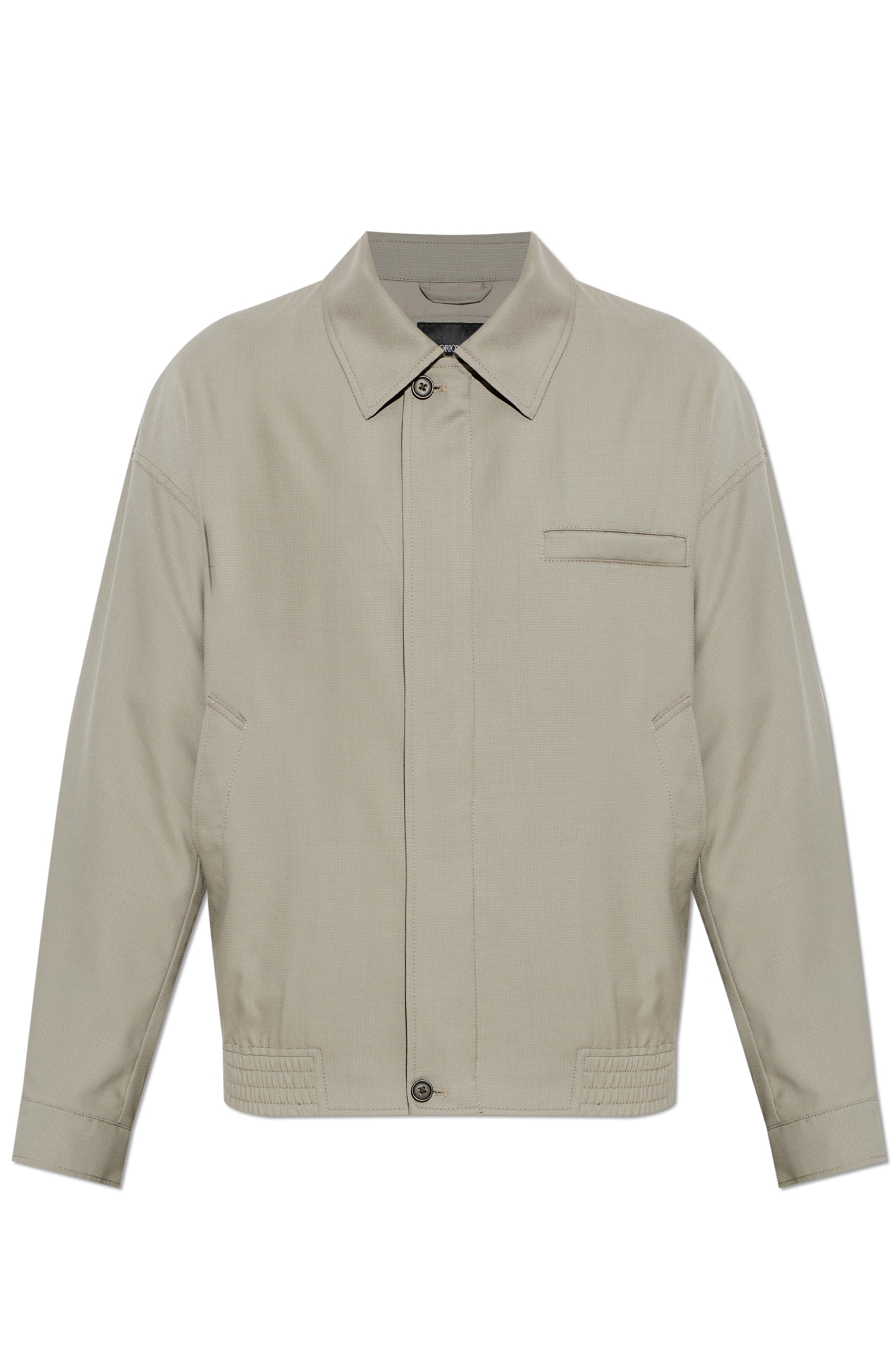 Emporio Armani Wool jacket with collar | Men's | Vitkac